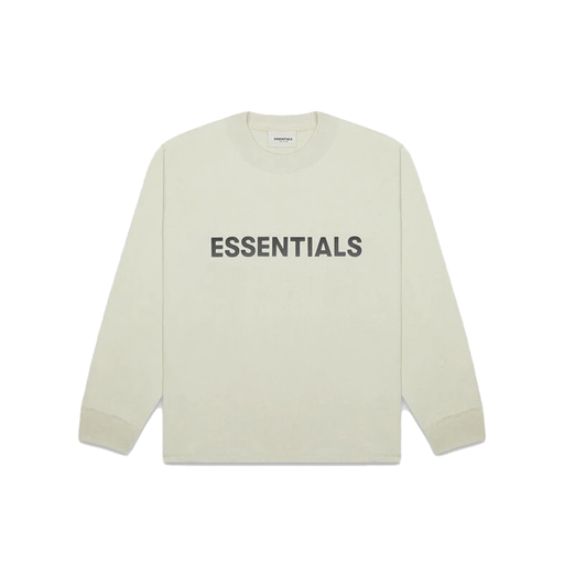 Fear Of God ESSENTIALS 3D Silicon Applique Boxy Long Sleeve T-Shirt Alfalfa Sage (FW20)