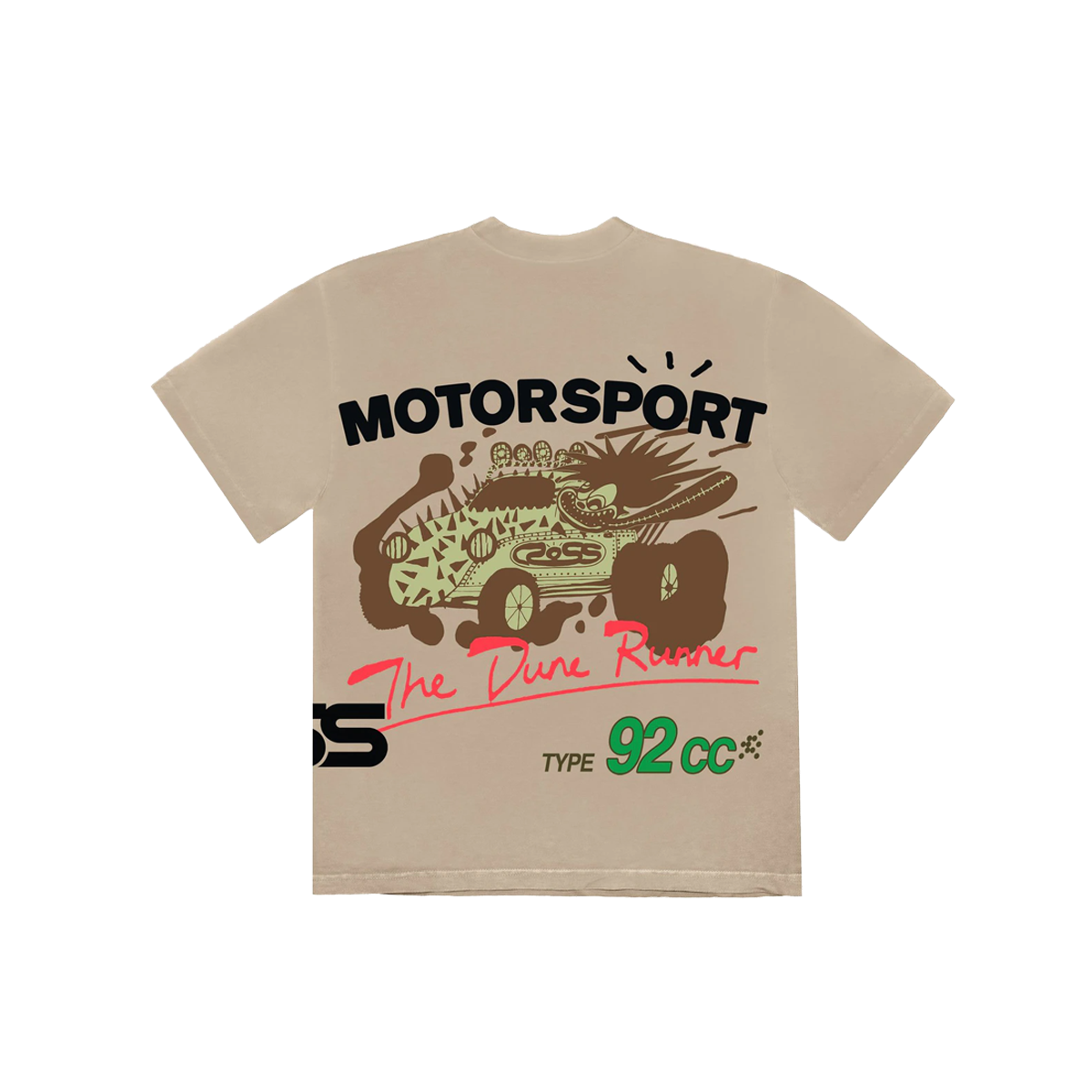 Travis Scott Cactus Jack Motor Sport Tee Tan (SS21) photo 1