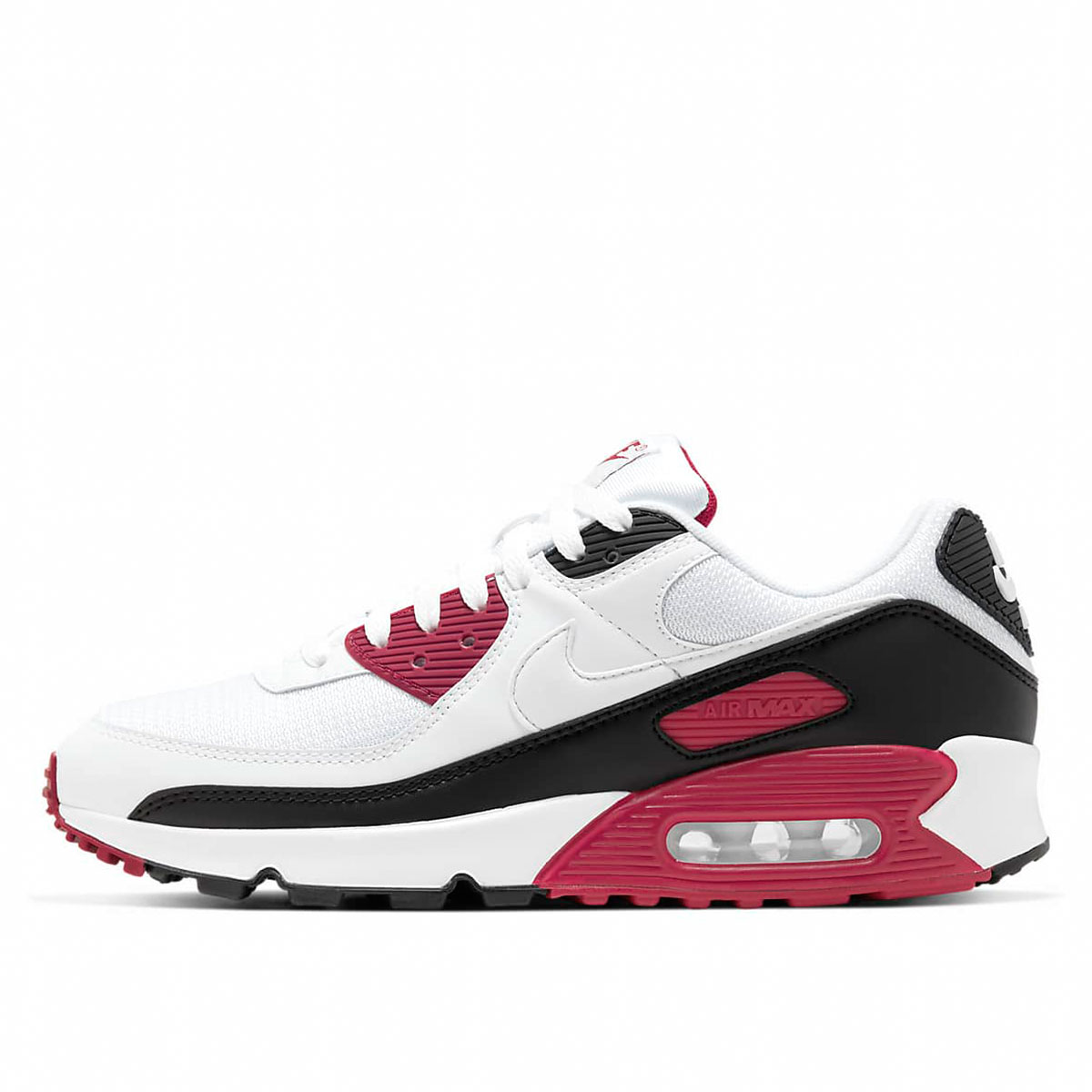 Nike Air Max 90 Recraft New Maroon (2020) WHITE/WHITE/NEW MAROON/BLACK sneaker – authenticated on KLEKT
