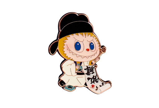 Pop Mart Labubu The Monsters Let's Have Fun Together Series 'Practicing Calligraphy' Badge