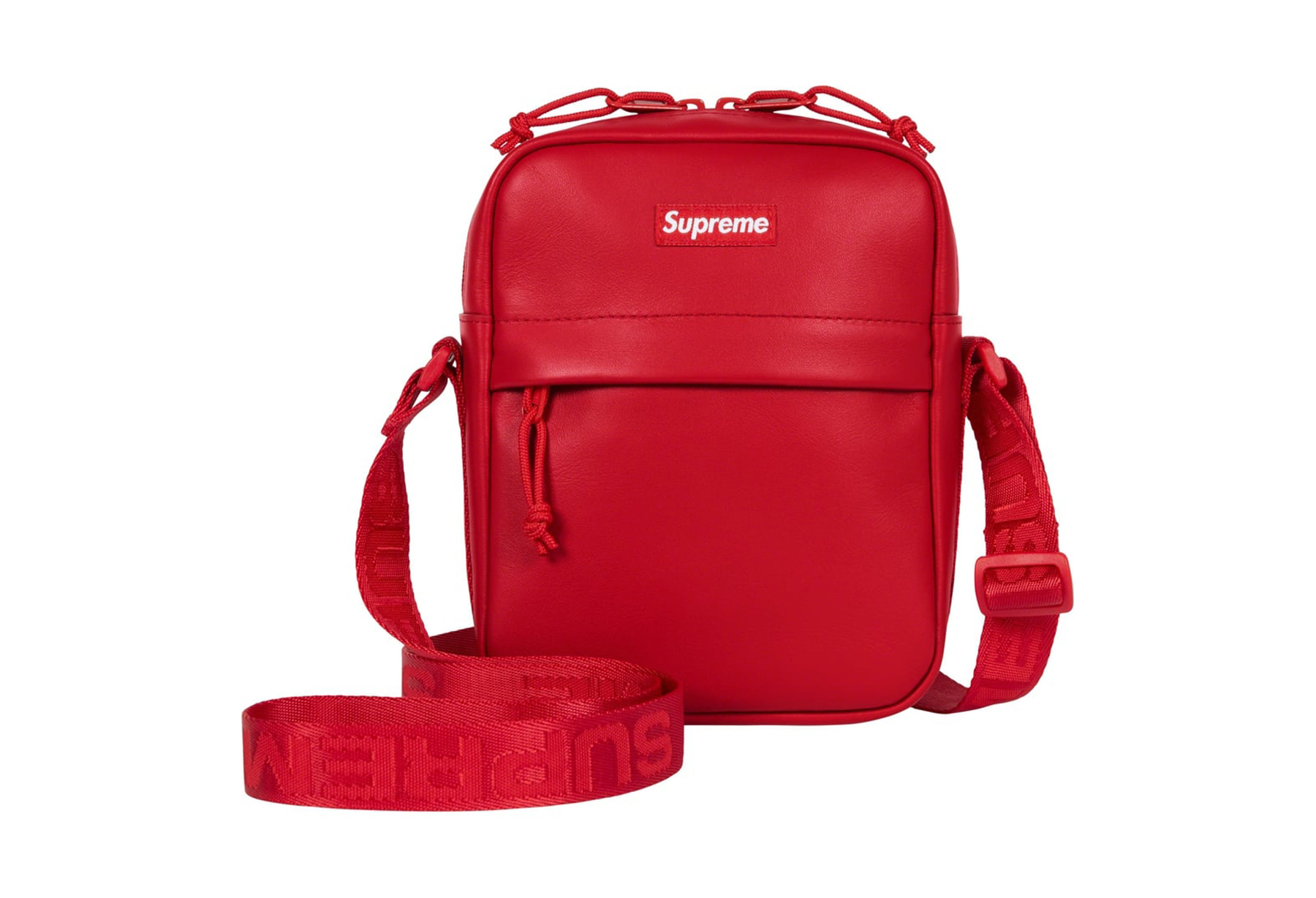 Supreme Leather Shoulder Bag Red (FW23) RED sneaker – authenticated on KLEKT
