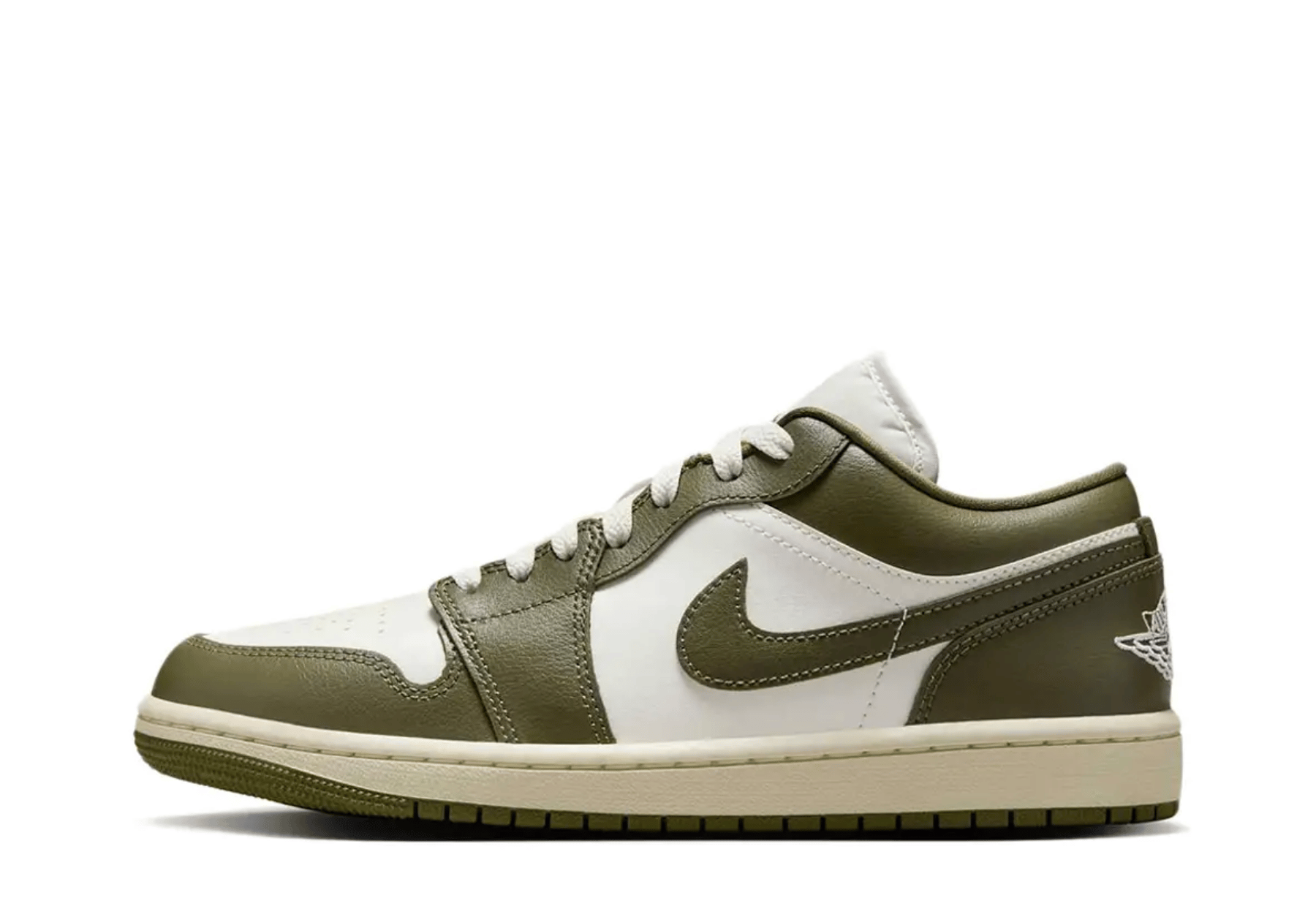 Air Jordan 1 Low WMNS 'Sail Medium Olive' (2025) SAIL/MEDIUM OLIVE sneaker – authenticated on KLEKT