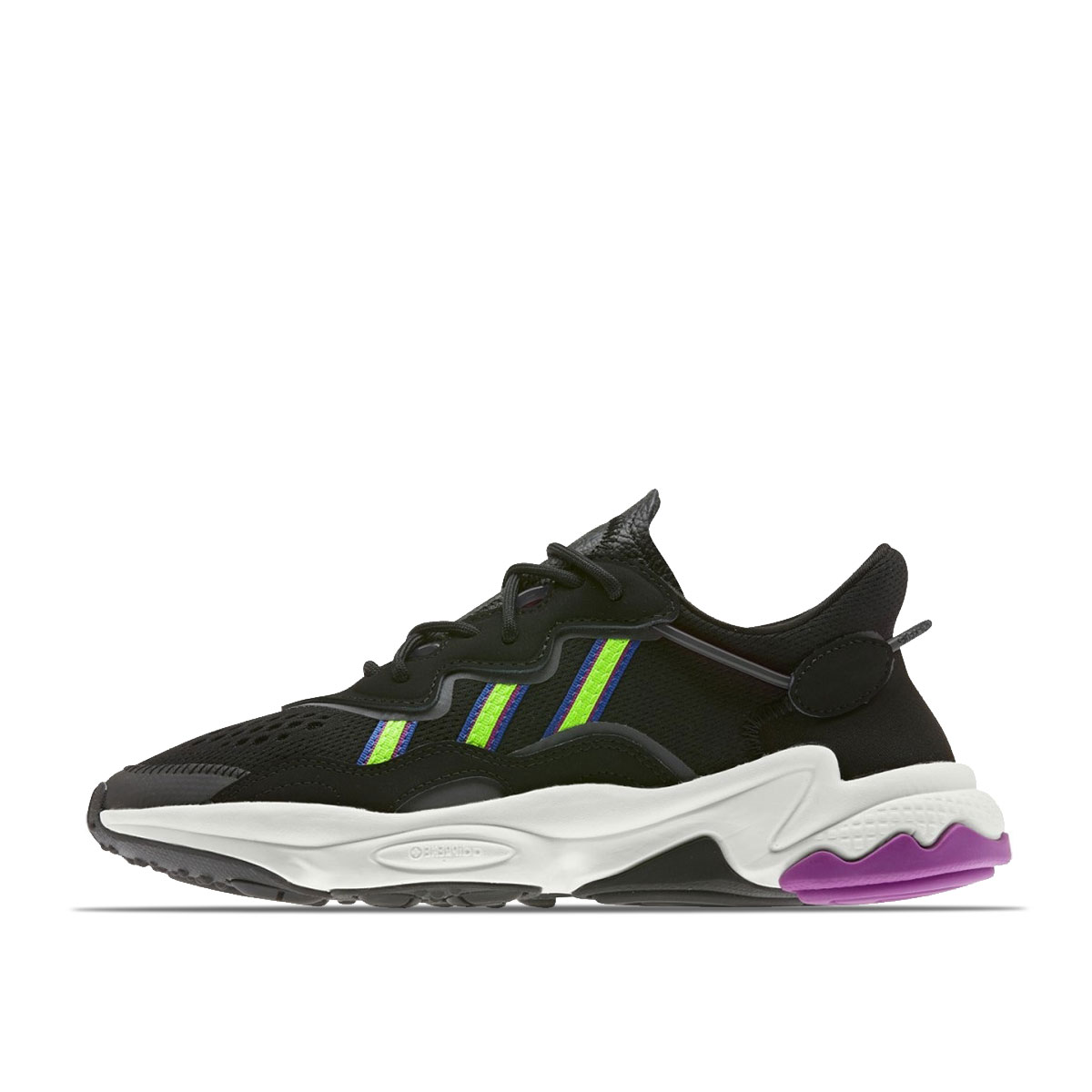 Adidas WMNS Ozweego Core Black Solar Green Vivid Pink (2021) Core Black/Solar Green/Vivid Pink sneaker – authenticated on KLEKT