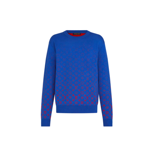 Louis Vuitton x NBA LVSE Monogram Degrade Crewneck Blue (FW21)