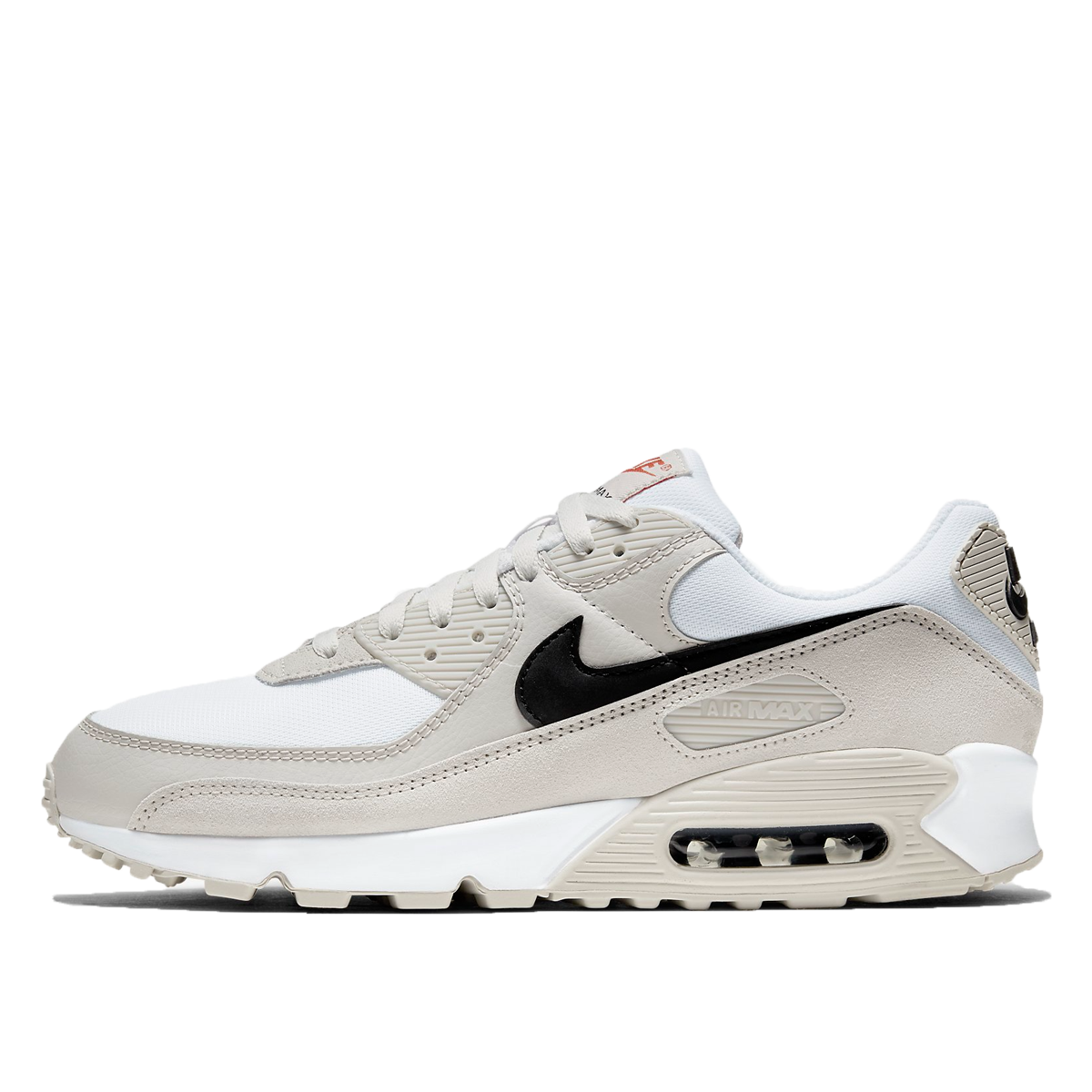 Nike Air Max 90 Light Bone (2021) WHITE/BLACK/LIGHT BONE/TEAM ORANGE sneaker – authenticated on KLEKT