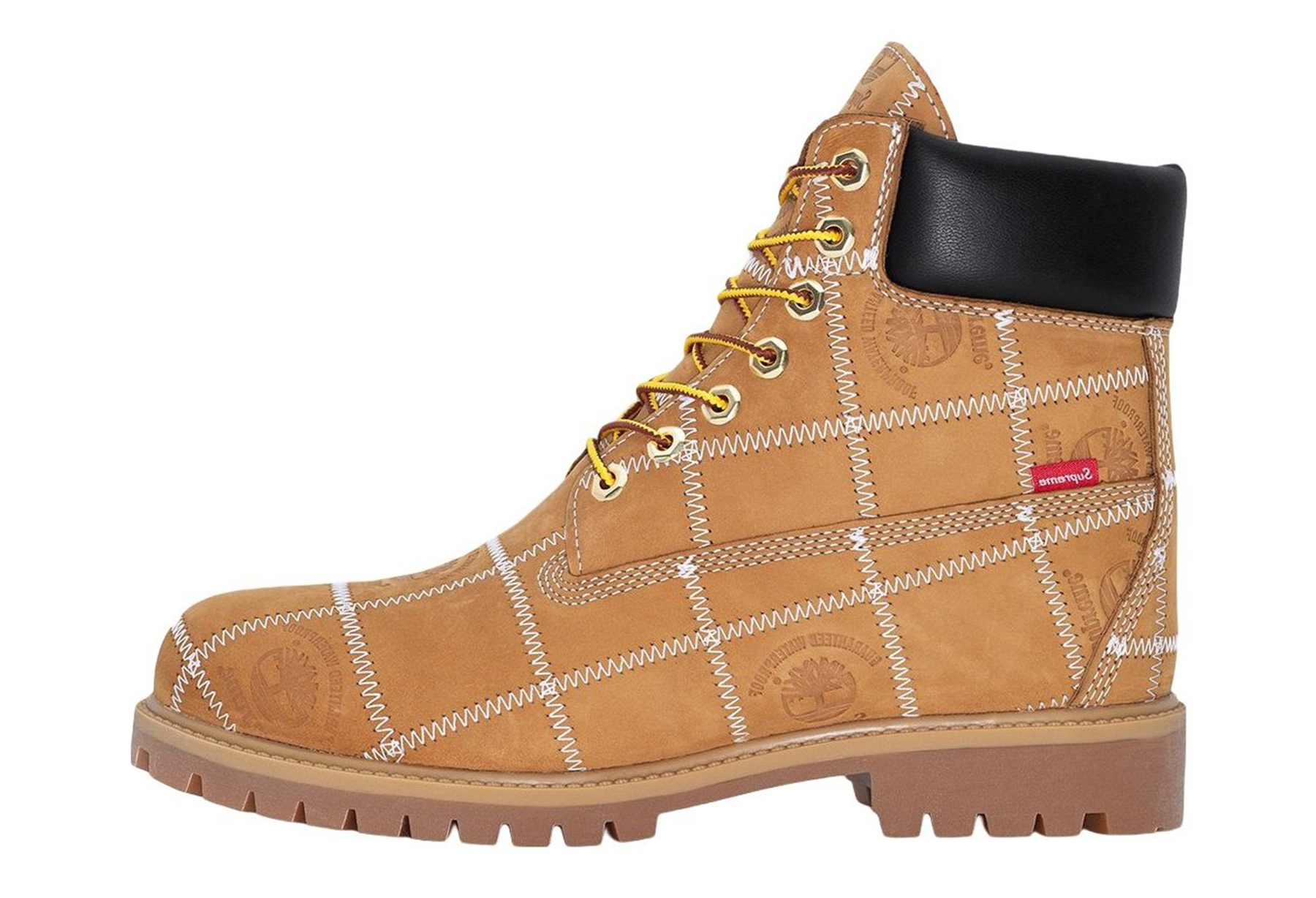 Timberland x Supreme 6" Premium Waterproof Boot 'Patchwork Wheat' (2025) WHEAT sneaker – authenticated on KLEKT