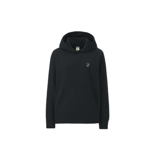 Kaws x Uniqlo x Peanuts Small Snoopy Hoodie (Japanese Womens Sizing) Black (FW17)