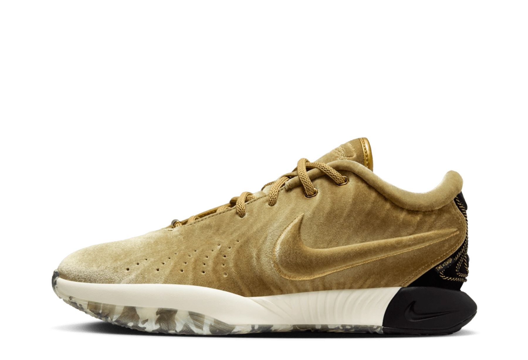 Nike x The Shop LeBron 21 'Nobility' (2024) Metallic Gold/Black/Coconut Milk/Aquamarine sneaker – authenticated on KLEKT