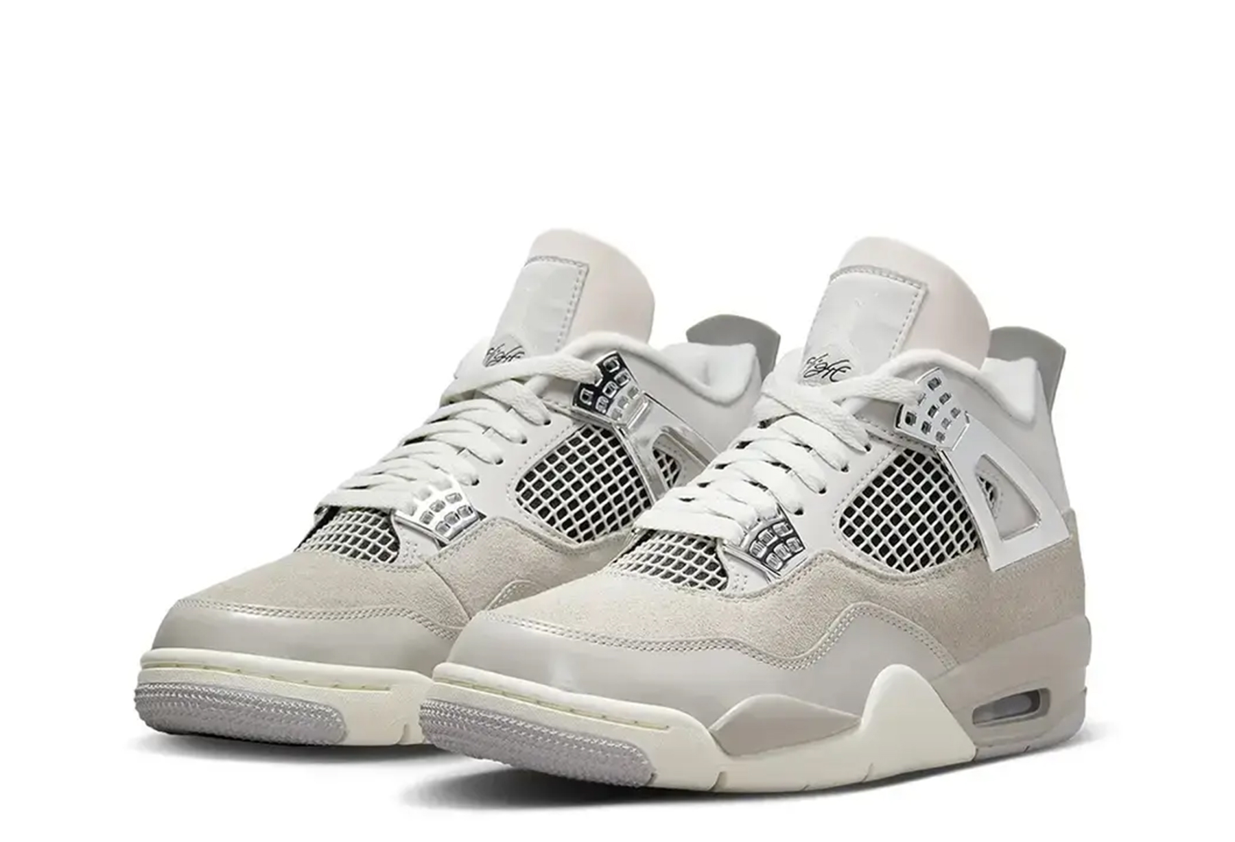 Air Jordan 4 WMNS 'Frozen Moments' (2023) Light Iron Ore/Sail/Neutral Grey/Black sneaker – authenticated on KLEKT