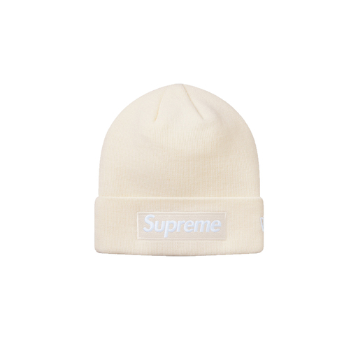 Supreme New Era Box Logo Beanie Natural (FW18)