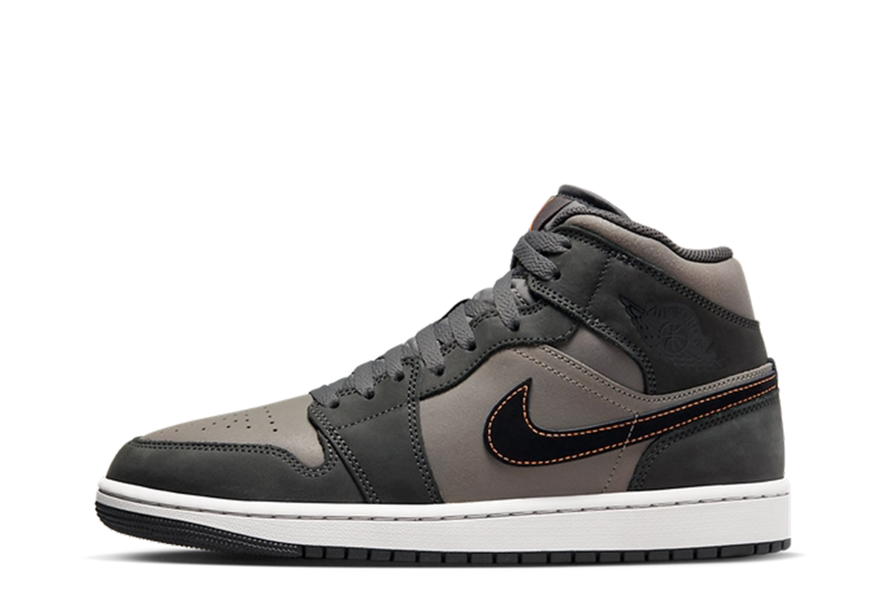 Air Jordan 1 Mid SE 'Night Stadium' (2023) Night Stadium/Black/Flat Pewter/Total Orange/Neutral Grey sneaker – authenticated on KLEKT