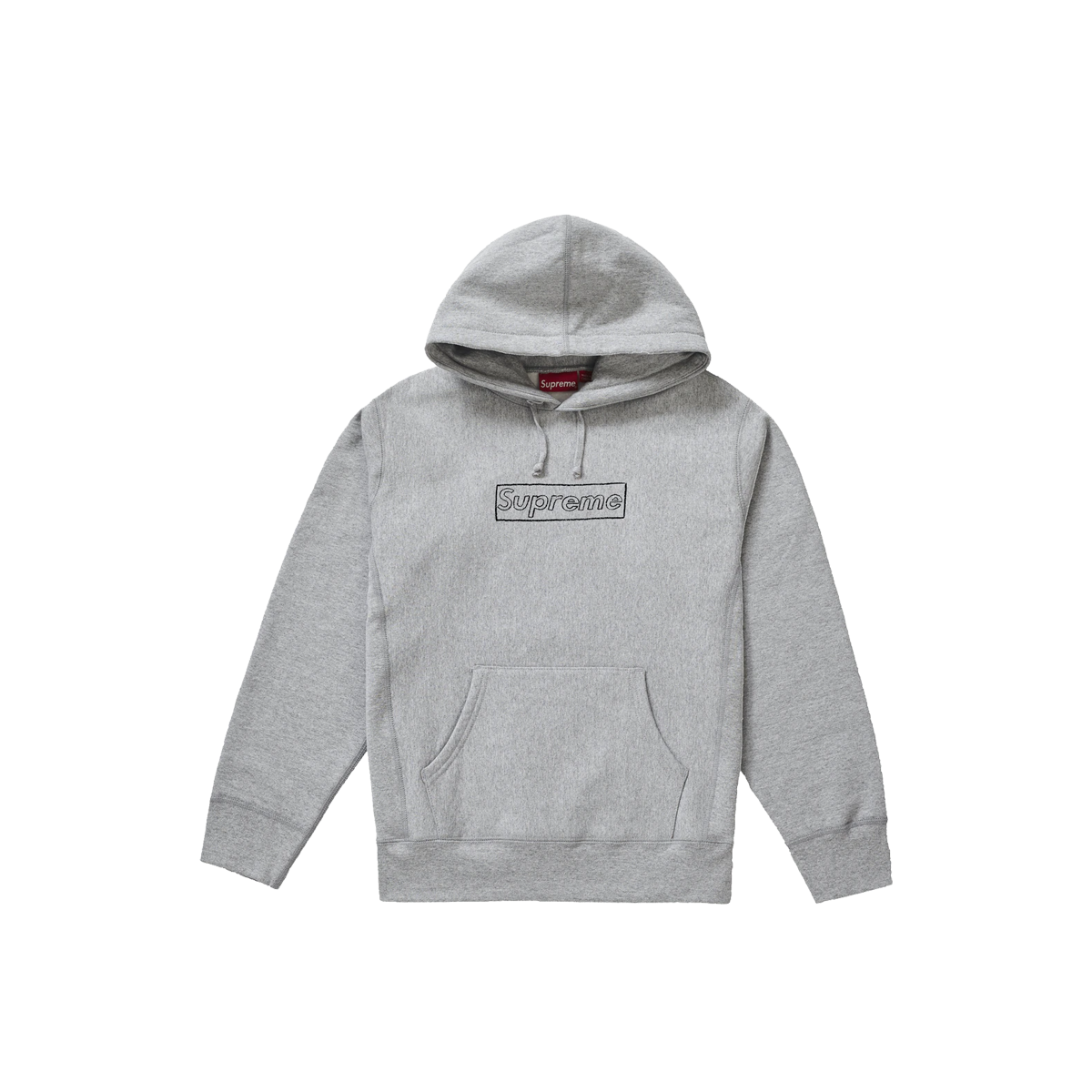 Supreme x KAWS Chalk Logo Hooded Sweatshirt Heather Grey (SS21) sneaker – authenticated on KLEKT
