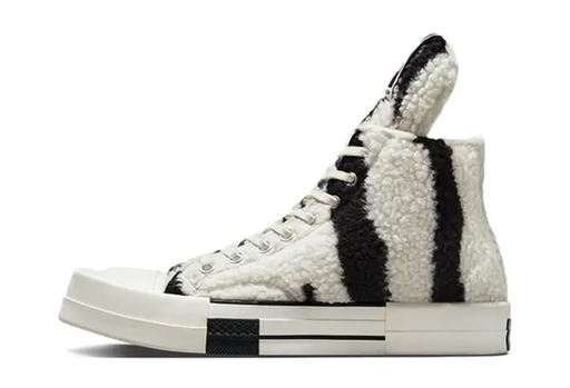 Converse x DRKSHDW Rick Owens Chuck 70 TURBODRK High Zebra (2023)