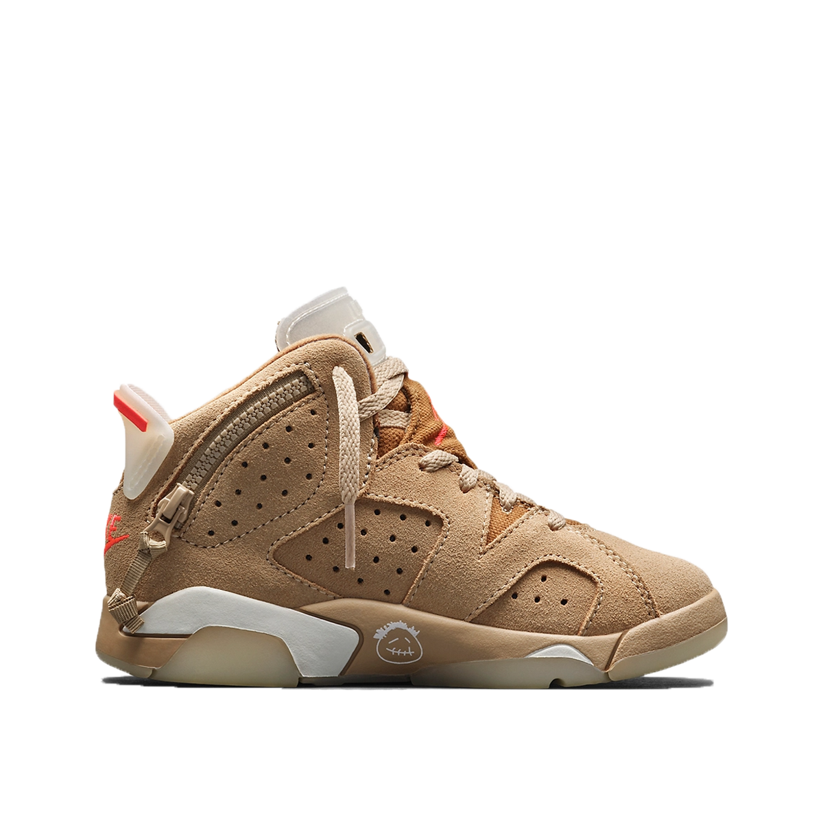 Air Jordan x Travis Scott 6 Retro British Khaki (PS) (2021) BRITISH KHAKI/SAIL/BRIGHT CRIMSON sneaker – authenticated on KLEKT