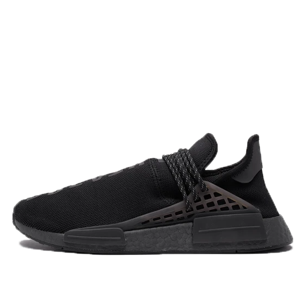 Adidas x Pharrell NMD HU Black (2021) CORE BLACK/CORE BLACK/CORE BLACK sneaker – authenticated on KLEKT