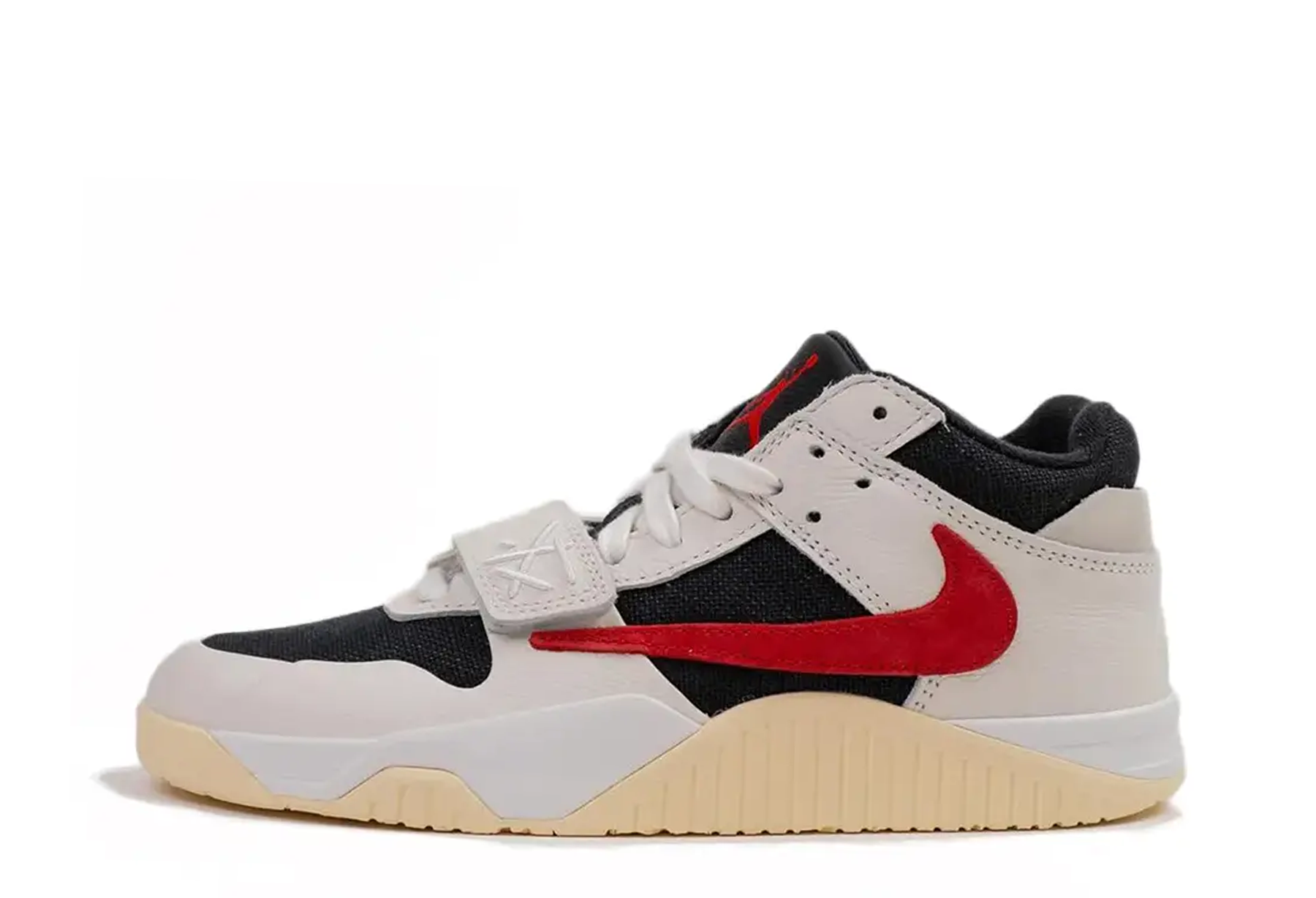 Air Jordan x Travis Scott Jumpman Jack 'University Red' (2024) SAIL/UNIVERSITY RED-BLACK-MUSLIN sneaker – authenticated on KLEKT