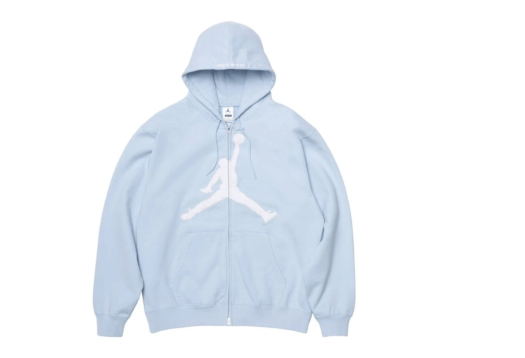 Supreme x Jordan® Zip Up Hooded Sweatshirt 'Light Blue' (2026) LIGHT BLUE sneaker – authenticated on KLEKT