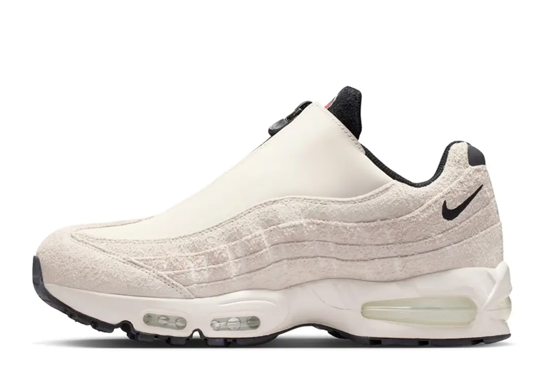 Nike Air Max 95 Zip 'Phantom & Light Crimson' (2026) WHITE sneaker – authenticated on KLEKT