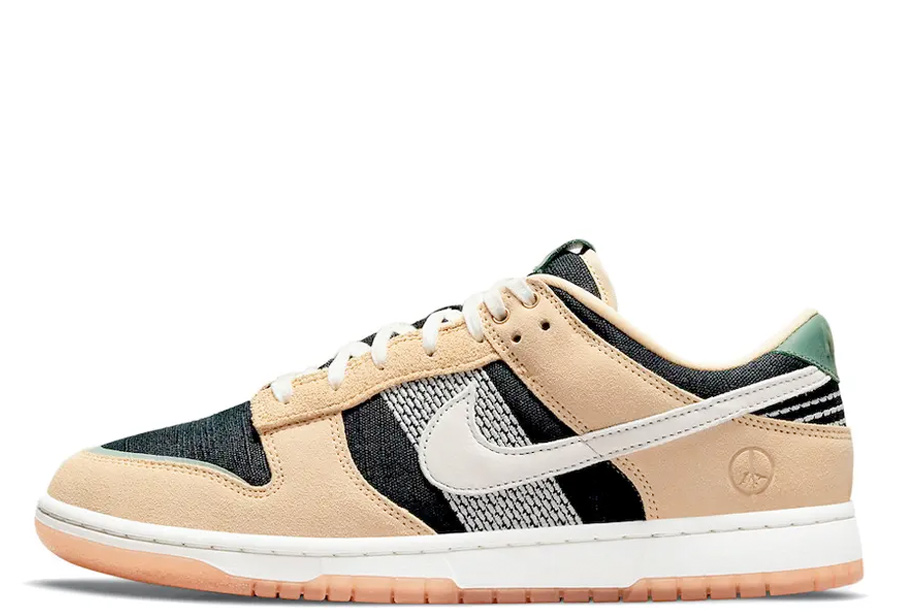 Nike Dunk Low 'Rooted in Peace' (2021) BLACK/TAN/JADE sneaker – authenticated on KLEKT