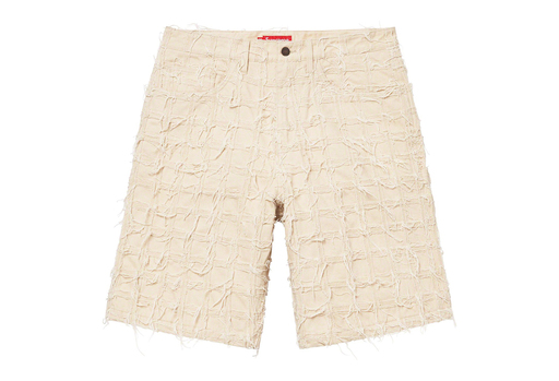 Supreme Frayed Patchwork Baggy Denim Short Natural (SS23)