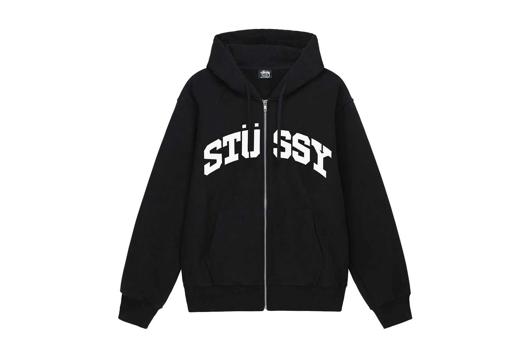 Stussy Block Sport Zip Hoodie Black (SS23) BLACK sneaker – authenticated on KLEKT