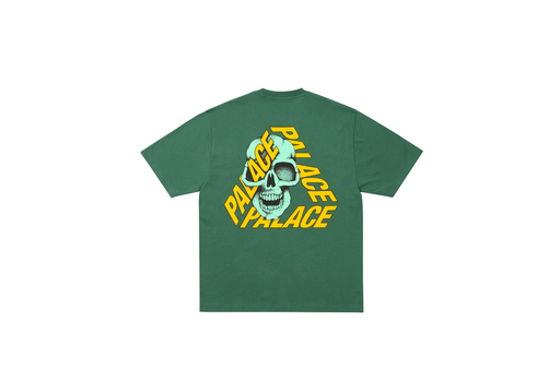 Palace P3 Skull T-Shirt 'Racey Green' (SS25) – authenticated on KLEKT