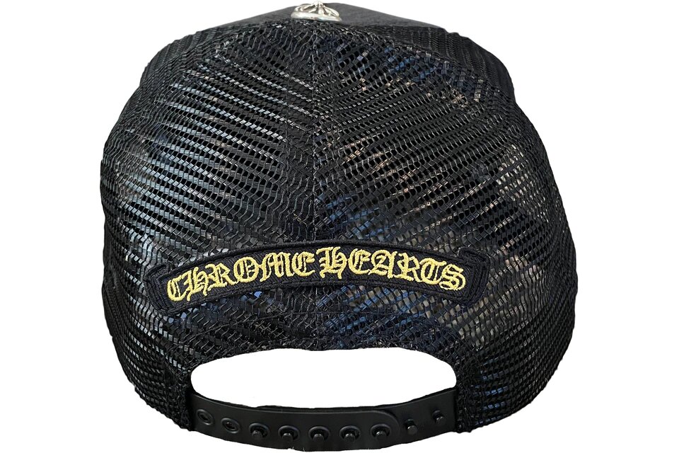 Chrome Hearts CH Hollywood Corduroy Trucker Hat Black/Gold BLACK/GOLD sneaker – authenticated on KLEKT