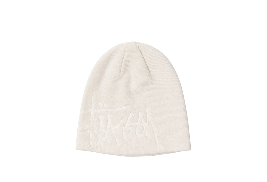 Stussy Debossed Basic Logo Beanie Bone (FW21) BONE sneaker – authenticated on KLEKT