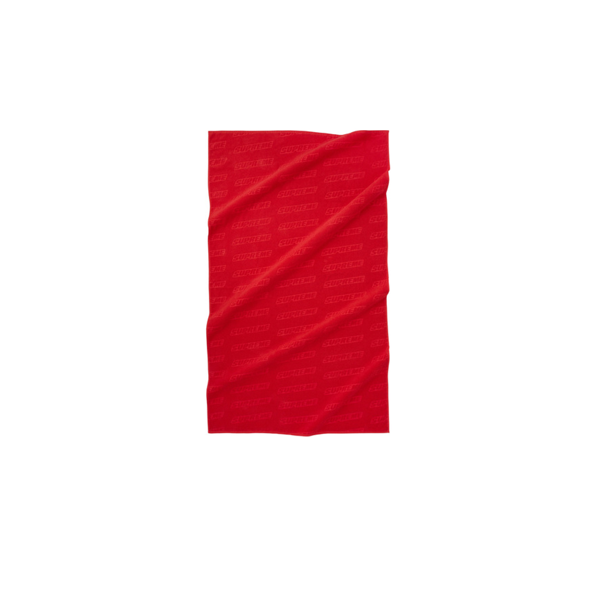 Supreme Embossed Logo Beach Towel Red (SS18) sneaker – authenticated on KLEKT