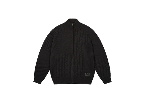 Palace Patchwork Zip Knit 'Black' (SS25)