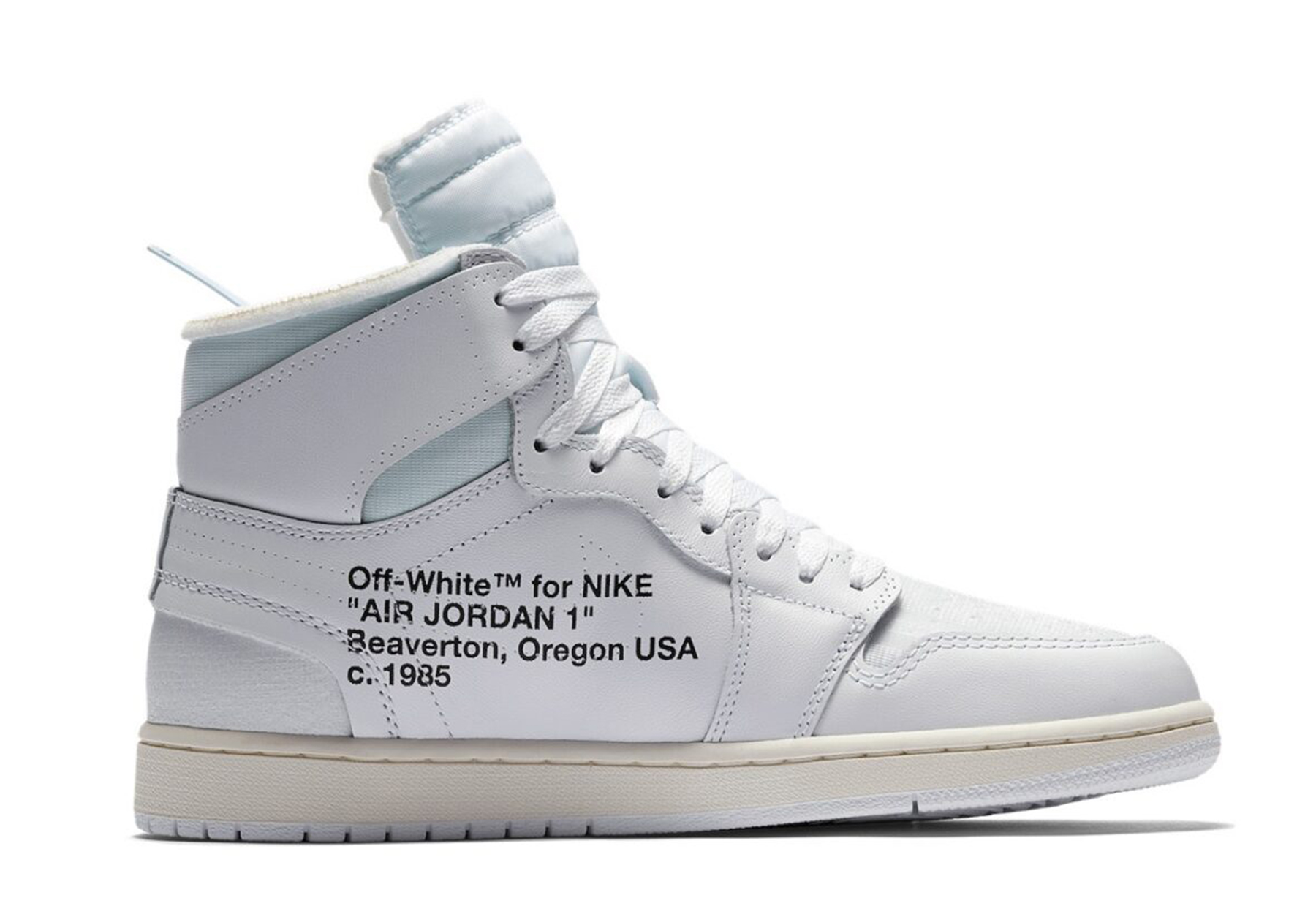 Air Jordan x Virgil Abloh Archive 1 High OG 'Alaska' (2026) WHITE sneaker – authenticated on KLEKT