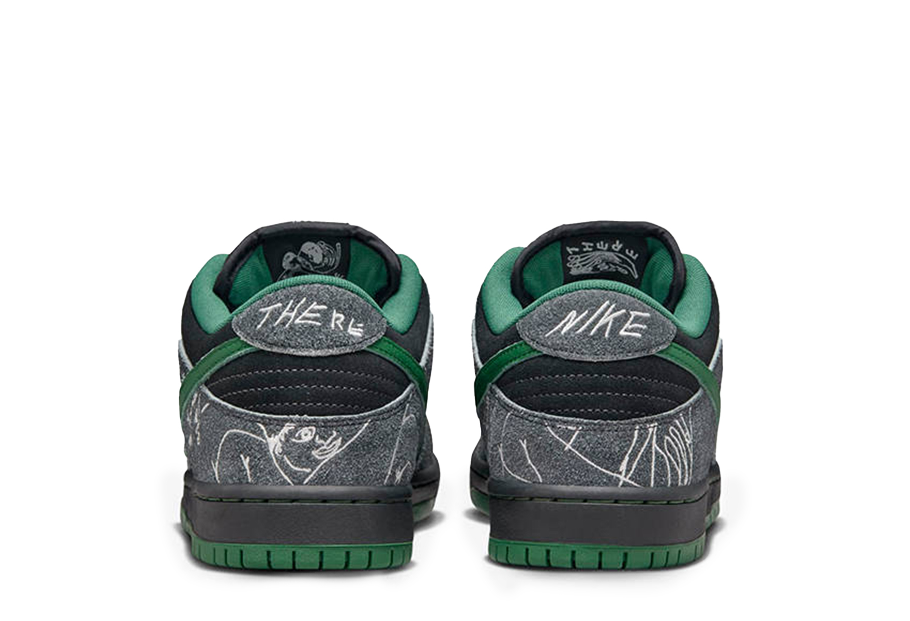 Nike SB x There Skateboards Dunk Low 'Gorge Green' (2024) Black/Gorge Green sneaker – authenticated on KLEKT