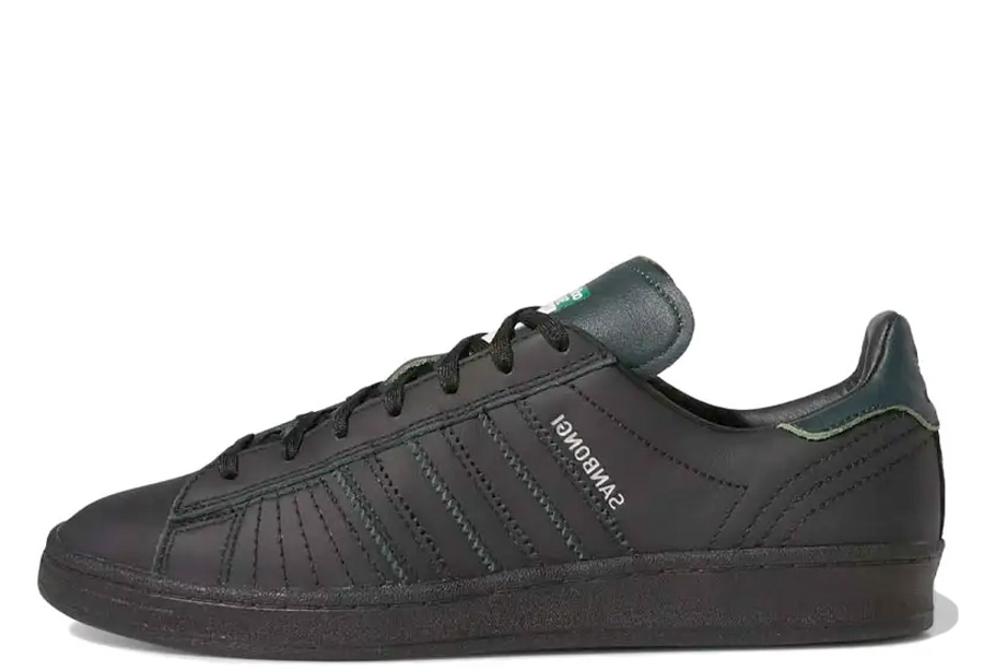 Adidas Campus ADV x Shin Sanbongi Black (2022) Core Black/Collegiate Green sneaker – authenticated on KLEKT