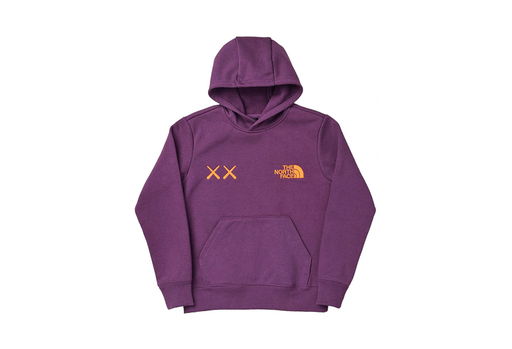 The North Face x KAWS Hoodie Purple/Orange (FW21)