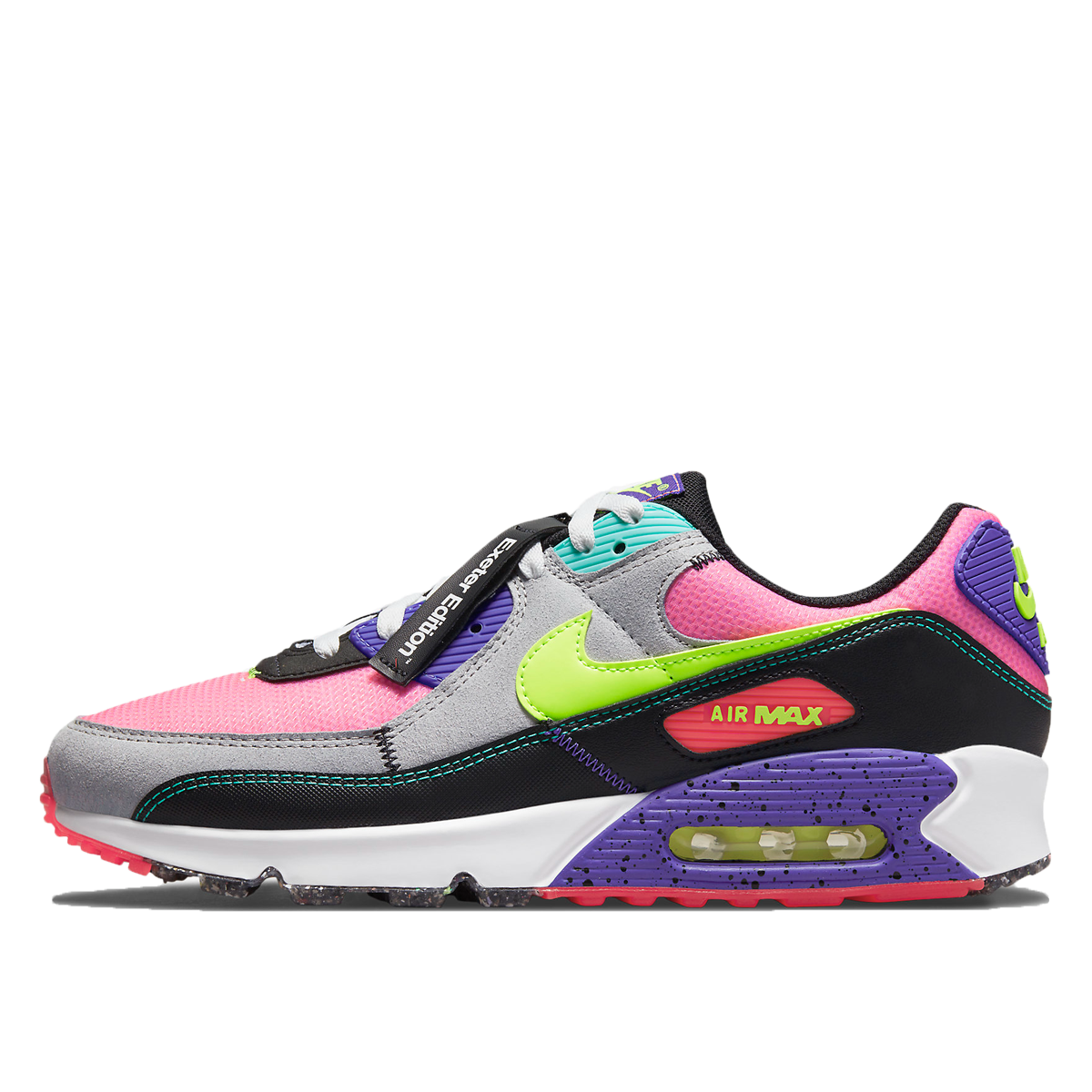 Nike Air Max 90 Exeter Edition (2021) GREY/BLACK/MAGENTA/VOLT sneaker – authenticated on KLEKT