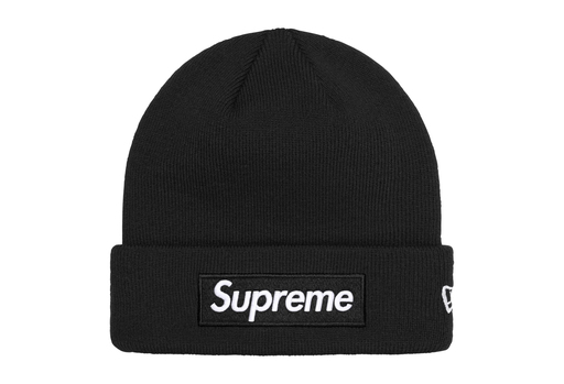 Supreme x New Era Box Logo Beanie 'Black' (FW24) – authenticated on KLEKT