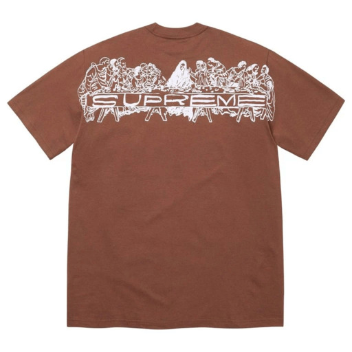 Supreme Supper Tee 'Brown' (2026) – authenticated on KLEKT