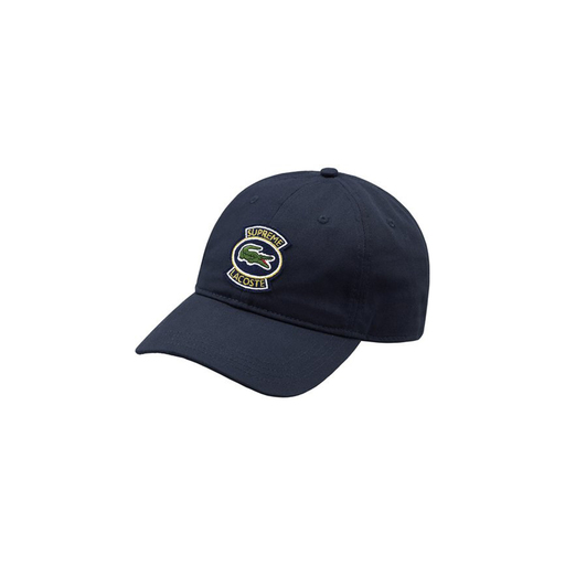 Supreme x Lacoste Twill 6-Panel Navy (SS18)
