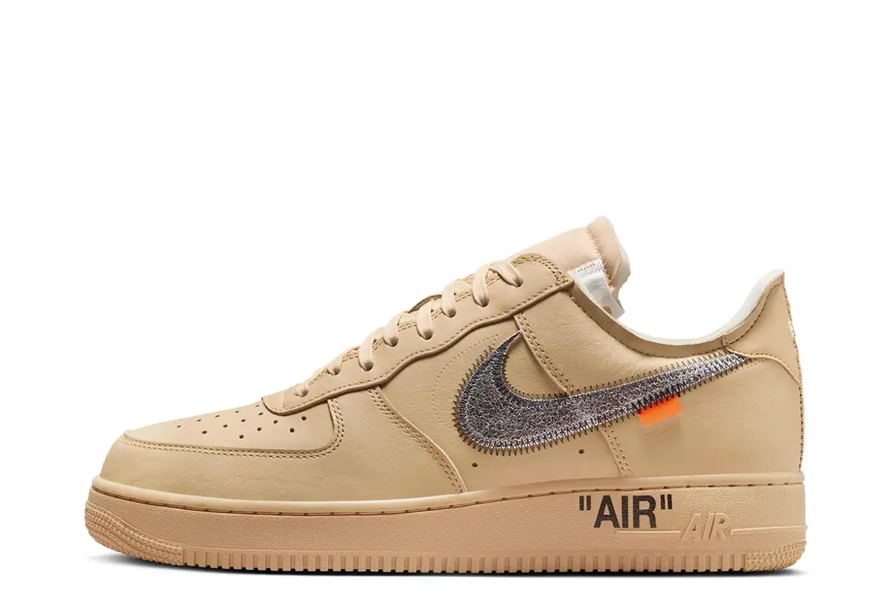 Supreme Nike x Virgil Abloh Air Force 1 'Sesame' (2025) Sesame/Metallic Silver/Sesame sneaker – authenticated on KLEKT