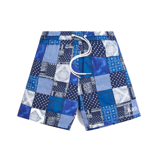 Kith Indigo Patchwork Hardaway Short Navy/Multi (SS20)