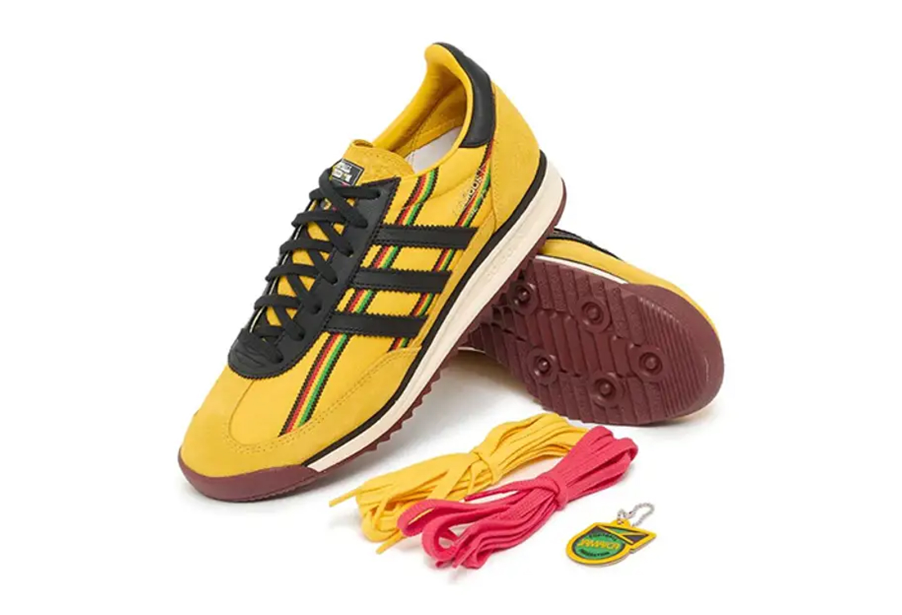 Adidas x Bob Marley x Jamaica Football Federation SL72 RS 'Away' (2026) Yellow/Black/White sneaker – authenticated on KLEKT