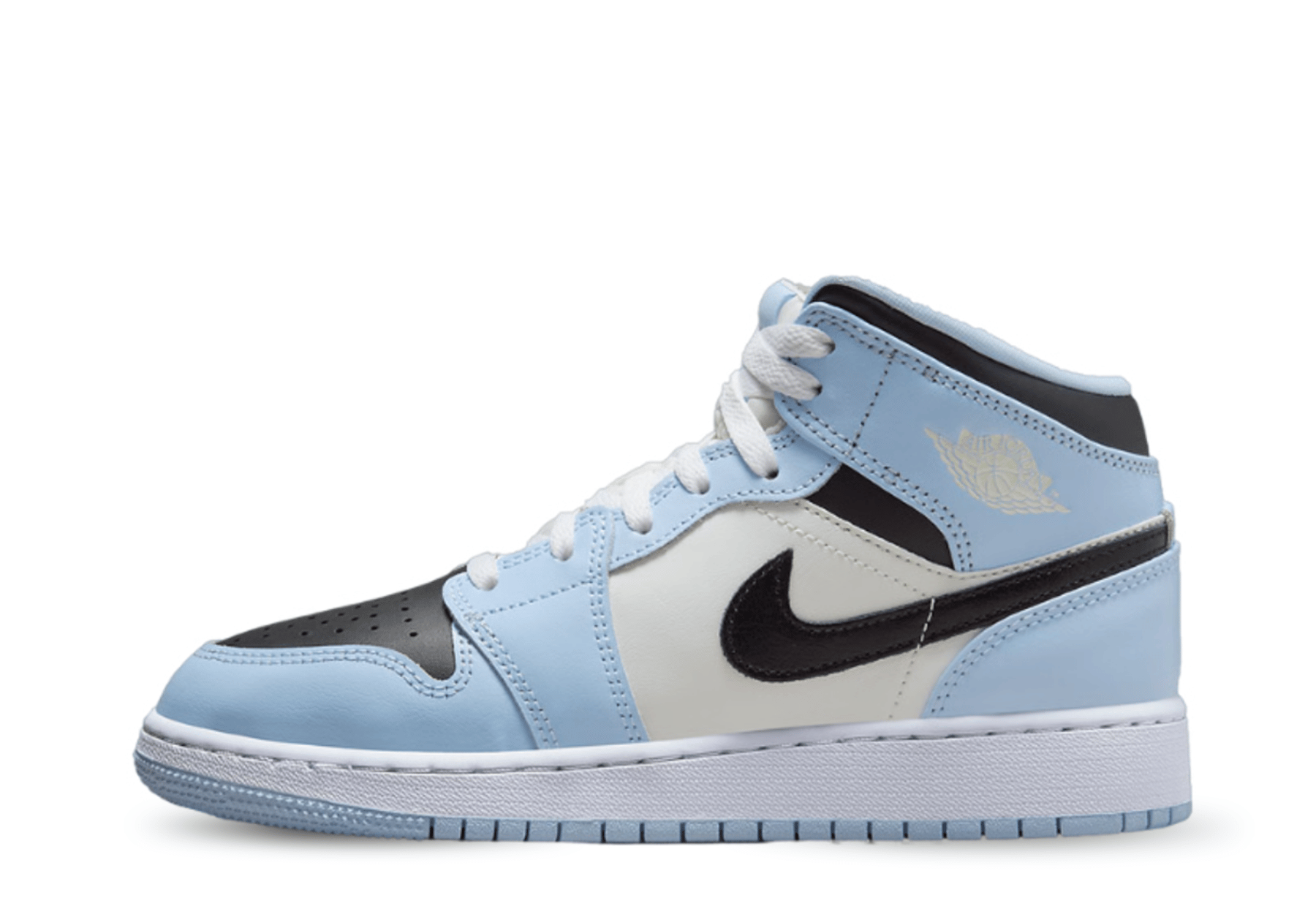 Air Jordan 1 Mid GS 'Ice Blue' (2022) Ice Blue/Black-Sail-White sneaker – authenticated on KLEKT
