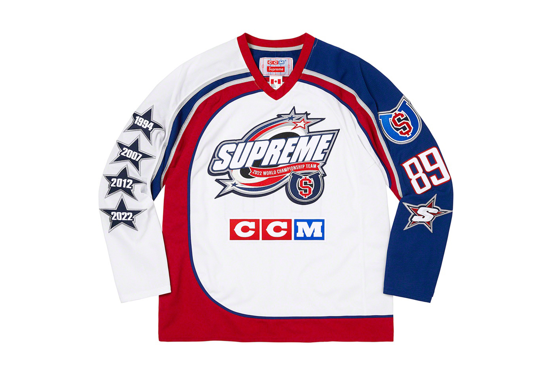 Supreme CCM® All Stars Hockey Jersey White (FW22) WHITE sneaker – authenticated on KLEKT