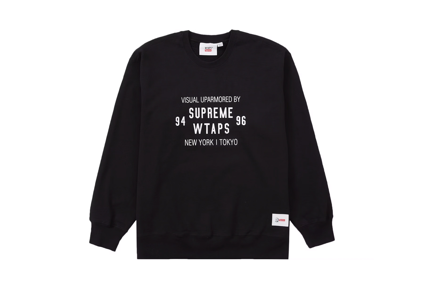 Supreme x WTAPS Crewneck Black (FW21) BLACK sneaker – authenticated on KLEKT