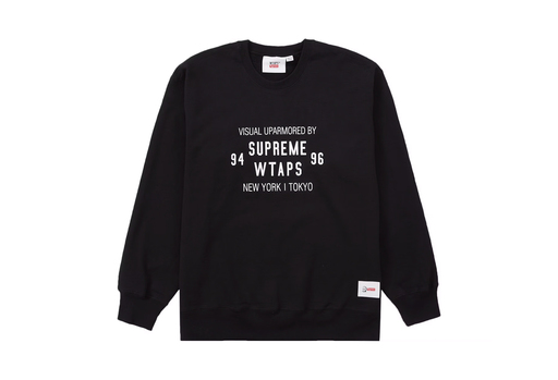 Supreme x WTAPS Crewneck Black (FW21)