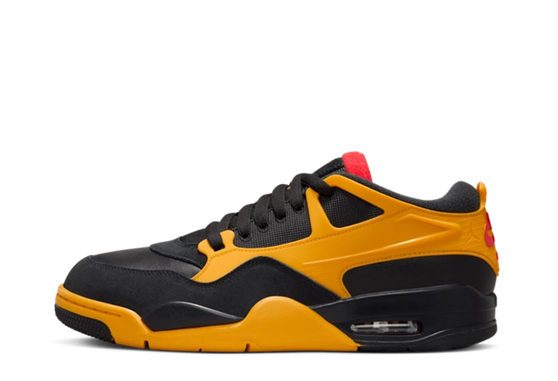 Air Jordan 4 RM 'Bruce Lee' (2025) Black/Comet Red/Del Sol sneaker – authenticated on KLEKT