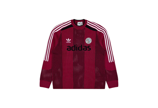 adidas Adicolor Blokecore LS Pullover 'Legacy Burgundy' (2025)