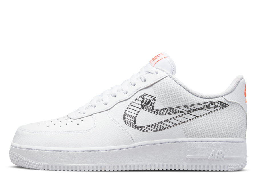 Nike Air Force 1 Low 3D Swoosh White (2022) white sneaker – authenticated on KLEKT