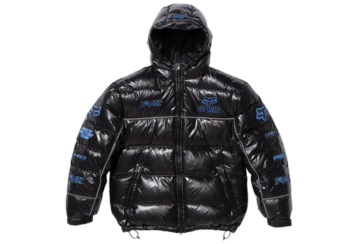Supreme x Fox Racing Shiny Down Puffer Jacket 'Black' (FW25) – authenticated on KLEKT