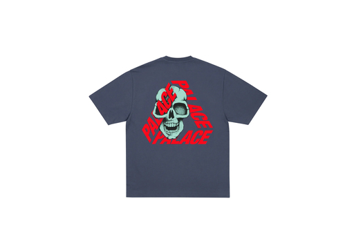 Palace P3 Skull T-Shirt 'Navy' (SS25) – authenticated on KLEKT